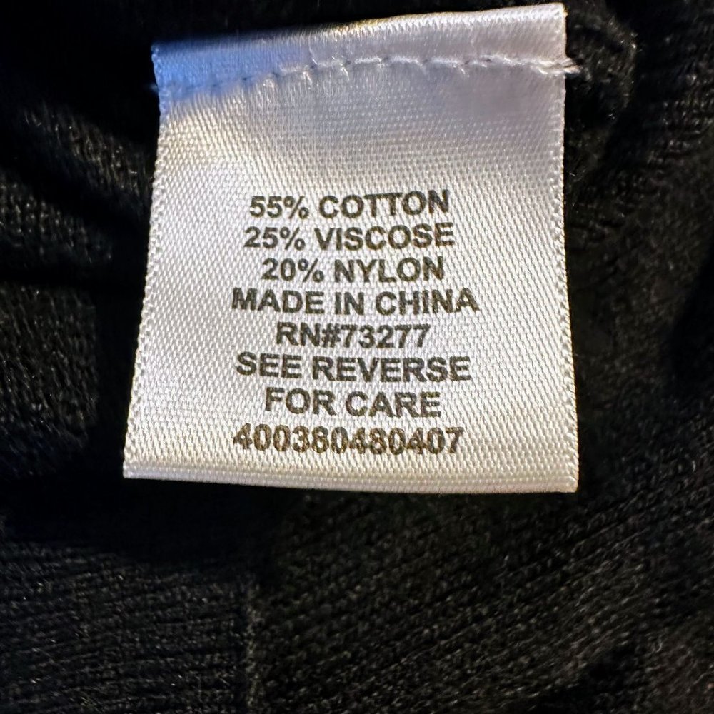 Elle Ruffled Black Cardigan Size XL - Picture 7 of 7